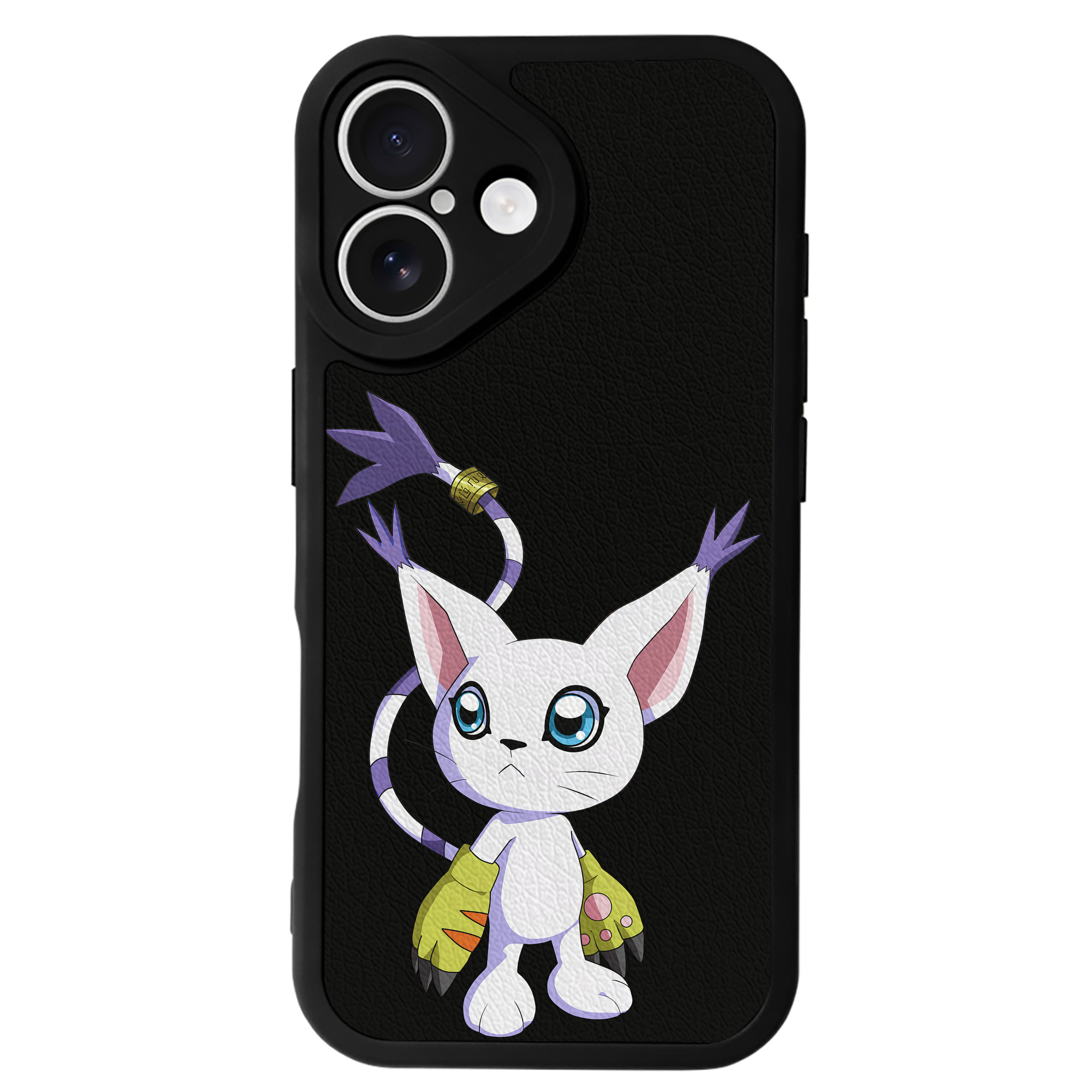 （画像用） Digimon デジタルモンスター/デジモン 【iPhone 16シリーズ対応】シリコンスマホケース（レザー調） 材質：シリコン